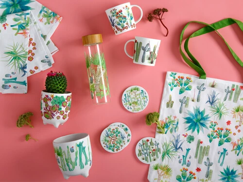 Royal Botanic Garden Arid Garden Ceramic Round Coaster 10cm Set Of 4 4 Royal Botanic Garden Arid Garden Ceramic Round Coaster 10cm Set Of 4 - Image 2