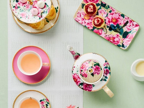 Teas & C's Silk Road Demi Cup & Saucer 85ML Set Of 2 White Gift Boxed 4 Teas & C's Silk Road Demi Cup & Saucer 85ML Set Of 2 White Gift Boxed - Image 2