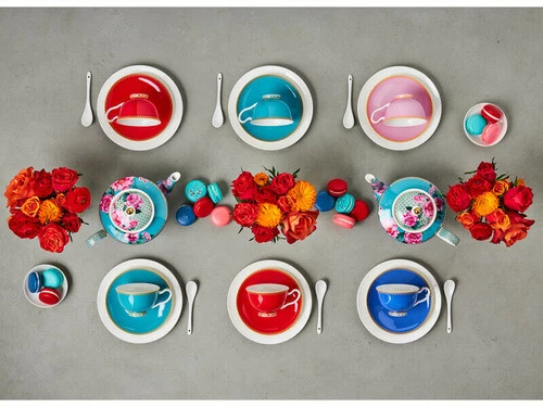 Teas & C's Classic Footed Cup & Saucer 200ML White Gift Boxed 4 Teas & C's Classic Footed Cup & Saucer 200ML White Gift Boxed - Image 2