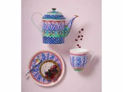Teas & C's Zanzibar Coupe Plate 19.5cm Ikat Gift Boxed 5 Teas & C's Zanzibar Coupe Plate 19.5cm Ikat Gift Boxed -Dinnerware shop maxwell williams teascs zanzibar