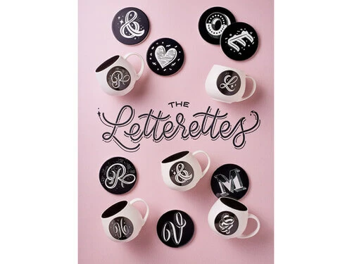 The Letterettes Ceramic Round Coaster 10.5cm N Gift Boxed"" 4 The Letterettes Ceramic Round Coaster 10.5cm N Gift Boxed"" - Image 2