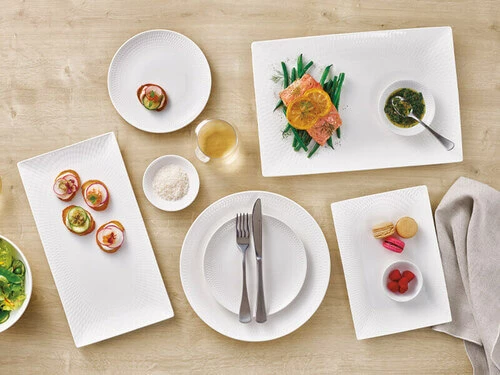 White Basics Diamonds Rectangular Platter 36x25cm Gift Boxed 4 White Basics Diamonds Rectangular Platter 36x25cm Gift Boxed - Image 2