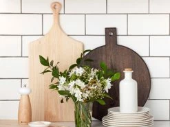Graze Round Serving Paddle Black 58x45x2cm -Dinnerware shop ss22 website maxwell williams graze boards 5 3
