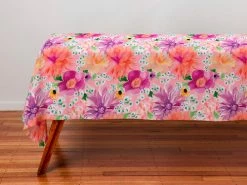 Teas & C's Dahlia Daze Cotton Rectangular Tablecloth 270x150cm Pink 7 Teas & C's Dahlia Daze Cotton Rectangular Tablecloth 270x150cm Pink -Dinnerware shop ss22 website maxwell williams tandcs dahliadaze tablecloth pink 1